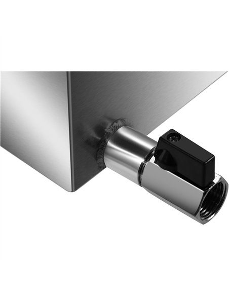 Commercial Bain Marie with Glass top sneeze guard 6xGN1/2 | Stalwart DA-HBM26