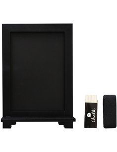 Tabletop Magnetic Chalk Board with Magnetic Surface and Stand Black Frame 9.5&quot×14&quot (241×356mm)  | Stalwart DA-GWA304 2