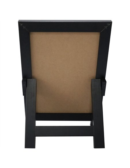 Tabletop Magnetic Chalk Board with Magnetic Surface and Stand Black Frame 9.5&quot×14&quot (241×356mm)  | Stalwart DA-GWA304