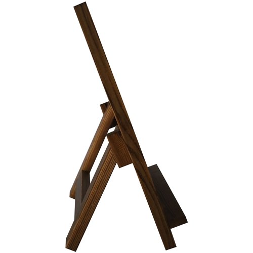 Tabletop Magnetic Chalk Board with Magnetic Surface and Stand Brown Frame 9.5&quot×14&quot (241×356mm)  | Stalwart DA-GWA306