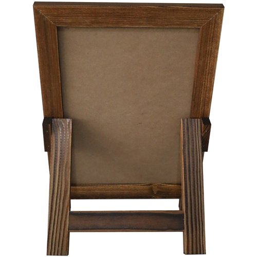 Tabletop Magnetic Chalk Board with Magnetic Surface and Stand Brown Frame 9.5&quot×14&quot (241×356mm)  | Stalwart DA-GWA306