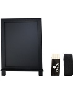 Tabletop Magnetic Chalk Board with Magnetic Surface and Stand Black Frame 12&quot×17&quot (305×432mm)  | Stalwart DA-GWA308 2