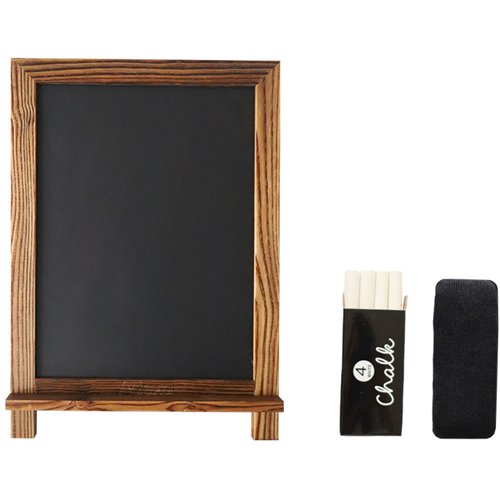 Tabletop Magnetic Chalk Board with Magnetic Surface and Stand Brown Frame 12&quot×17&quot (305×432mm) | Stalwart DA-GWA310