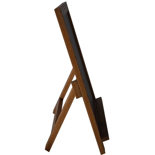 Tabletop Magnetic Chalk Board with Magnetic Surface and Stand Brown Frame 12&quot×17&quot (305×432mm) | Stalwart DA-GWA310