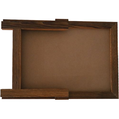 Tabletop Magnetic Chalk Board with Magnetic Surface and Stand Brown Frame 12&quot×17&quot (305×432mm) | Stalwart DA-GWA310