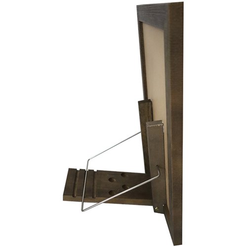 Tabletop Magnetic Chalk Board with Magnetic Surface and Adjustable Stand Brown Frame 11&quot×15&quot (279×381mm) | Stalwart DA-G