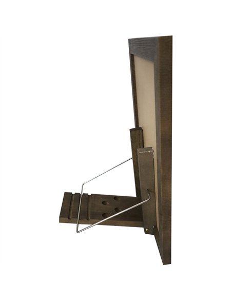 Tabletop Magnetic Chalk Board with Magnetic Surface and Adjustable Stand Brown Frame 11&quot×15&quot (279×381mm) | Stalwart DA-G