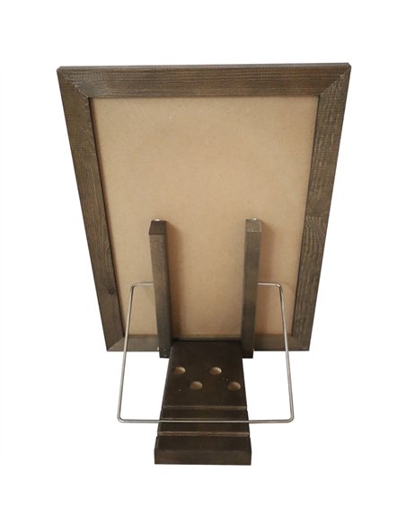 Tabletop Magnetic Chalk Board with Magnetic Surface and Adjustable Stand Brown Frame 11&quot×15&quot (279×381mm) | Stalwart DA-G