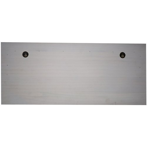 Rustic Wall Mounted 24&quot (610mm) Coat Rack Shelf with 5 Rustic Hooks Solid Pine Wood Whitewash | Stalwart DA-GWA320