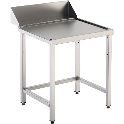 Commercial Stainless Steel Work Table with Backsplash 750x750x870mm | Stalwart DA-YLS757500