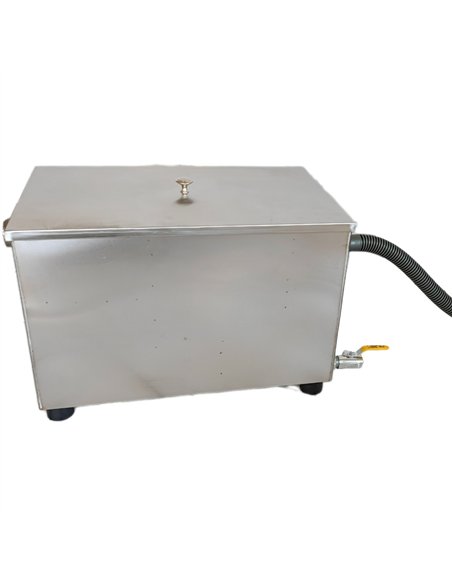 Commercial Stainless Steel Grease Trap with Lid and Outlet Valve 500x250x250mm | Stalwart DA-QNH512