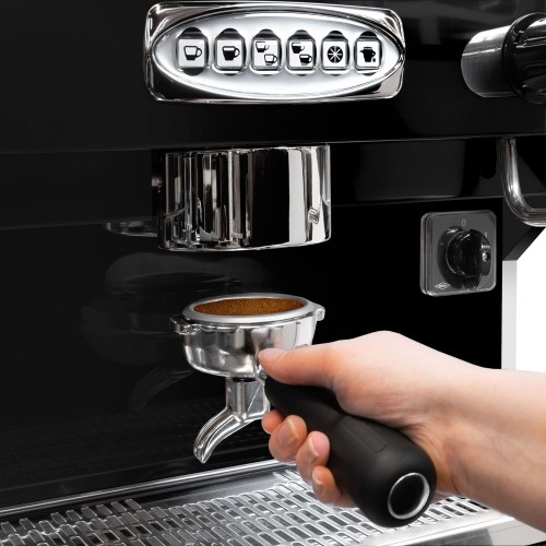 2‑Group Espresso Coffee Machine Black...