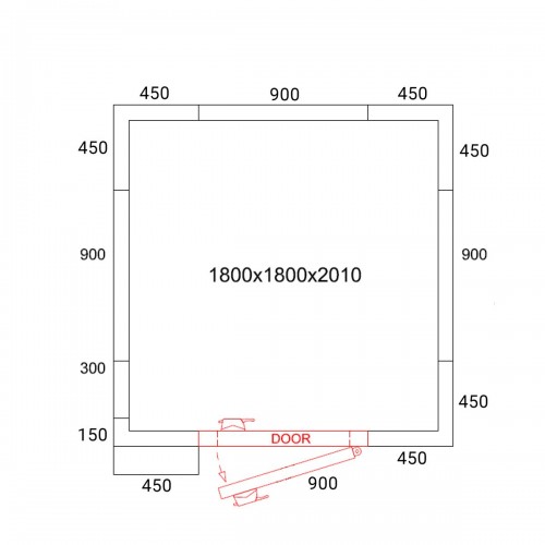 Cold Room 1800×1800×2100Hmm 4.97 m³...