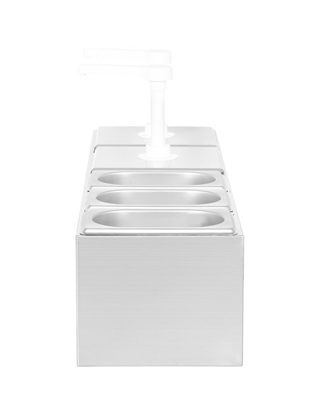 Commercial Twin 3 litre Pump Dispenser and 3x1.1 litre pans | Stalwart DA-NHGN16B