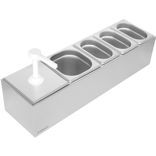 Commercial Twin 3 litre Pump Dispenser and 3x1.1 litre pans | Stalwart DA-NHGN16B