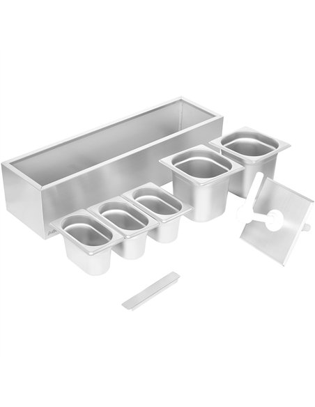 Commercial Twin 3 litre Pump Dispenser and 3x1.1 litre pans | Stalwart DA-NHGN16B