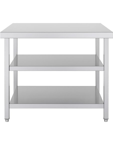 Commercial 3-Tier Stainless Steel Work Table with Undershelves ...