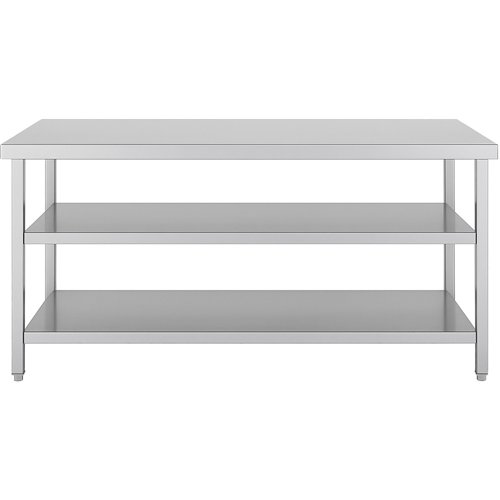 Commercial 3-Tier Stainless Steel Work Table with Undershelves 1500x600x850mm | Stalwart DA-QNH1136