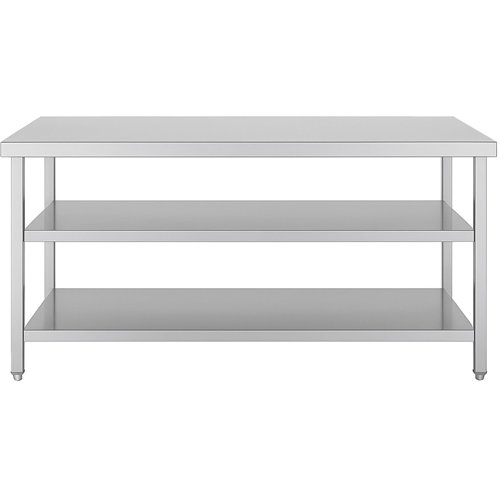 Commercial 3-Tier Stainless Steel Work Table with Undershelves 1800x600x850mm | Stalwart DA-QNH1138