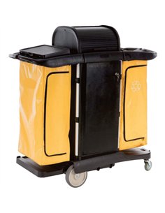 Professional Janitor High Capacity Medical Cleaning Cart 1300×575×1320mm | Stalwart DA-JWCCMS