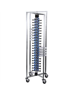 Commercial 84-Plate Mobile Plate Rack 730x730x1910mm | Stalwart DA-JWDC84