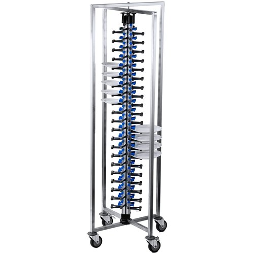 Commercial 84-Plate Mobile Plate Rack 730x730x1910mm | Stalwart DA-JWDC84