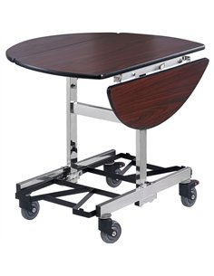 Foldable Hotel Serving Table Redwood Finish 1080×910×760mm | Stalwart DA-ST01