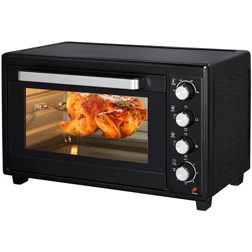 Commercial 45L Electric Convection Oven with Rotisserie 1800W 587×410×363mm | Stalwart DA-TO4501RCL