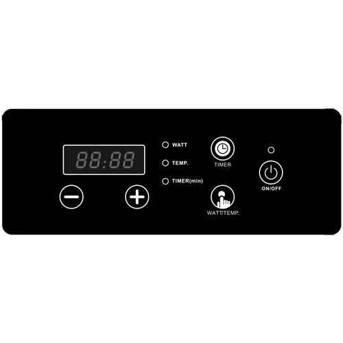 Commercial Countertop Induction Cooker 2800W Push Button Control | Stalwart DA-A83H