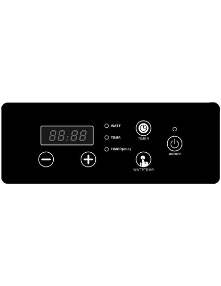Commercial Countertop Induction Cooker 2800W Push Button Control | Stalwart DA-A83H