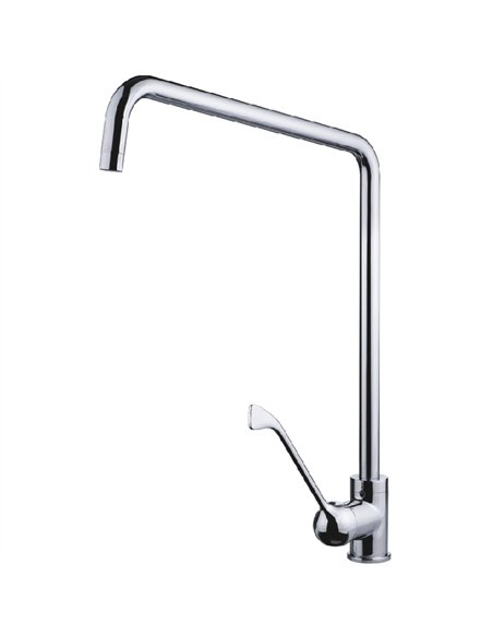 Tall Lever-Handle Mixer Tap with High Swivel Spout Chrome | Stalwart DA-BXF204