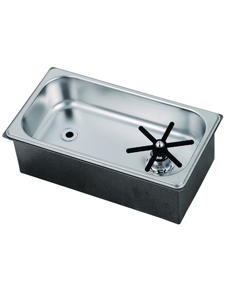 Heavy-Duty Stainless Steel Glass Rinser and Inset Glass Washer Basin ...