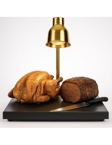 Single Heat Lamp Carving Station 500 × 450 × 645 mm – Heated Carvery Unit for Restaurants & Buffets
