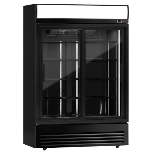 880L Black Sliding Door Display...