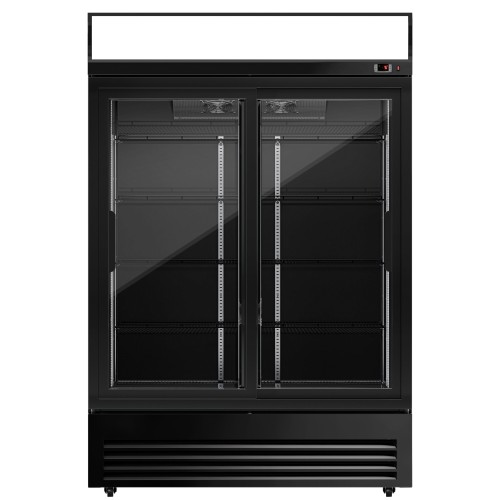 880L Black Sliding Door Display...