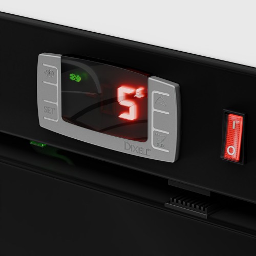 880L Black Sliding Door Display...