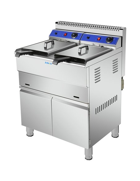 Professional Twin Basket Free standing Gas Fryer Twin tank 36 litres| Stalwart DA-HGF182C