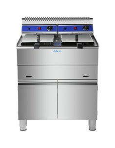 Professional Twin Basket Free standing Gas Fryer Twin tank 36 litres| Stalwart DA-HGF182C 2