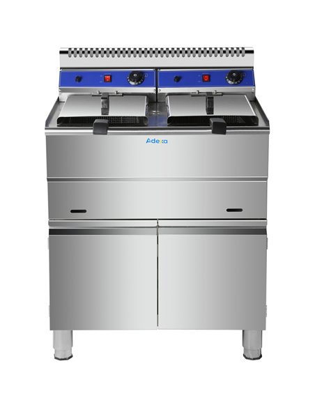 Professional Twin Basket Free standing Gas Fryer Twin tank 36 litres| Stalwart DA-HGF182C