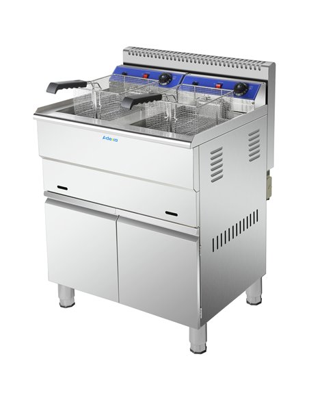 Professional Twin Basket Free standing Gas Fryer Twin tank 36 litres| Stalwart DA-HGF182C