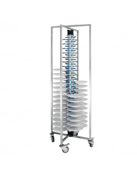 Vogue Mobile Plate Rack 84 Plates