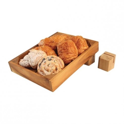 Olympia Wooden Menu Holder and Riser