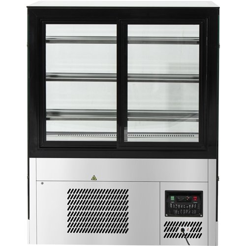 Cake counter 1500x730x1300mm 3 shelves Stainless steel base LED | Stalwart DA-GN1500RF3