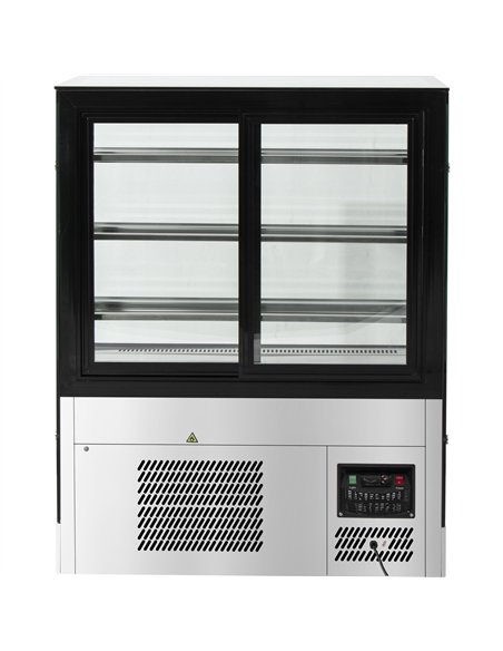 Cake counter 1500x730x1300mm 3 shelves Stainless steel base LED | Stalwart DA-GN1500RF3