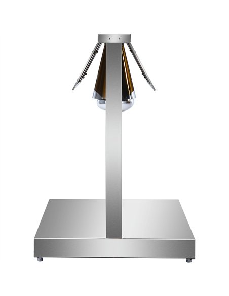 Buffet Food Warmer with Gantry Stainless steel warming plate 2 infrared lamps Sneeze guards 2xGN1/1 | Stalwart DA-HTC2FA