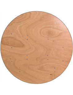 Round Folding Banquet Catering Table Plywood Ø1220x760mm | Stalwart DA-AX520 2