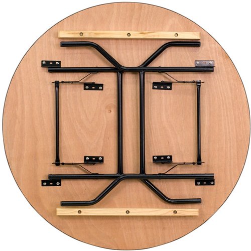 Round Folding Banquet Catering Table Plywood Ø1220x760mm | Stalwart DA-AX520