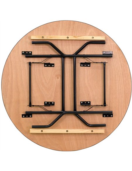Round Folding Banquet Catering Table Plywood Ø1220x760mm | Stalwart DA-AX520