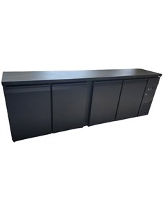 Commercial Undercounter Back Bar Refrigerator 698L 4 Doors 2540×515×860mm Black | Stalwart DA-JTA414