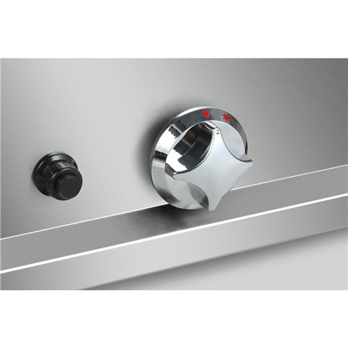 Commercial Gas Lava rock Grill 2 zones Countertop | Stalwart DA-HGL607